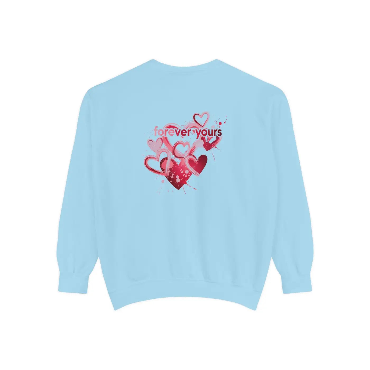Heart Graphic Pullover Sweatshirt - Oversized Romantic - DipaliZ