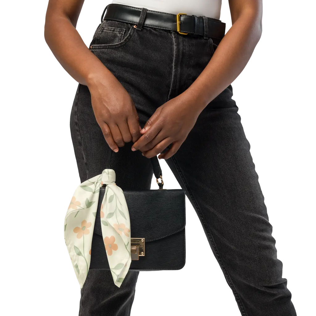 Minimalist Florals All-Over Print Bandana - Recycled Polyester - DipaliZ