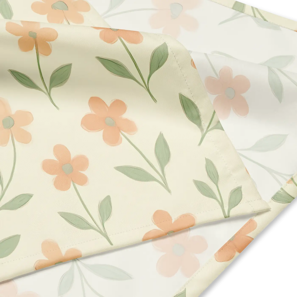 Minimalist Florals All-Over Print Bandana - Recycled Polyester - DipaliZ