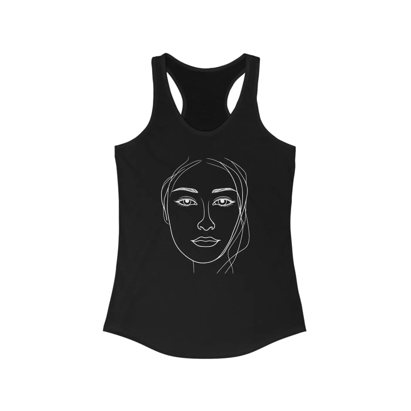 Chic Minimalist Sketch Racerback Tank - Women's Style - DipaliZ