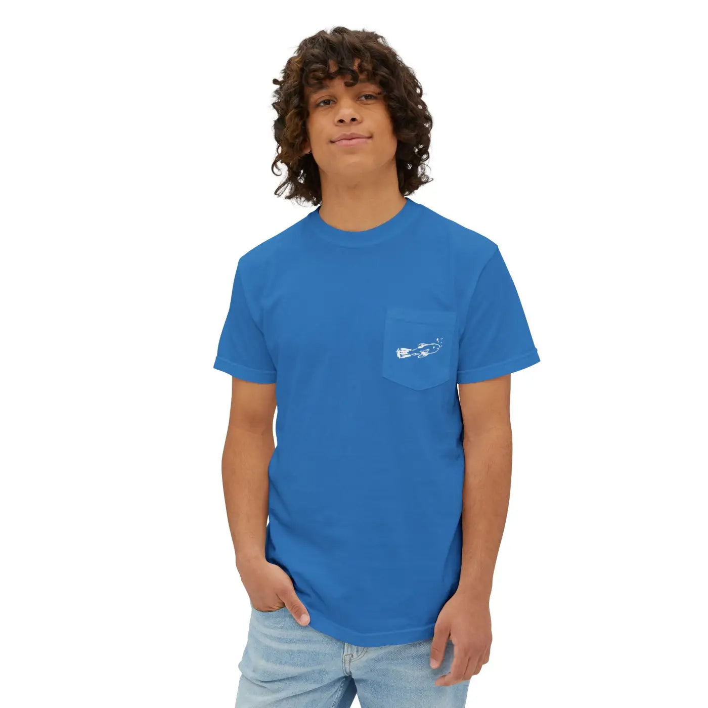 Hand-Drawn Fish With Bubbles Unisex Tee for Fish Lovers - DipaliZ