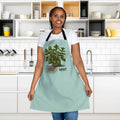 Mint Leaves Apron - Tie-Back Closure for Women - DipaliZ