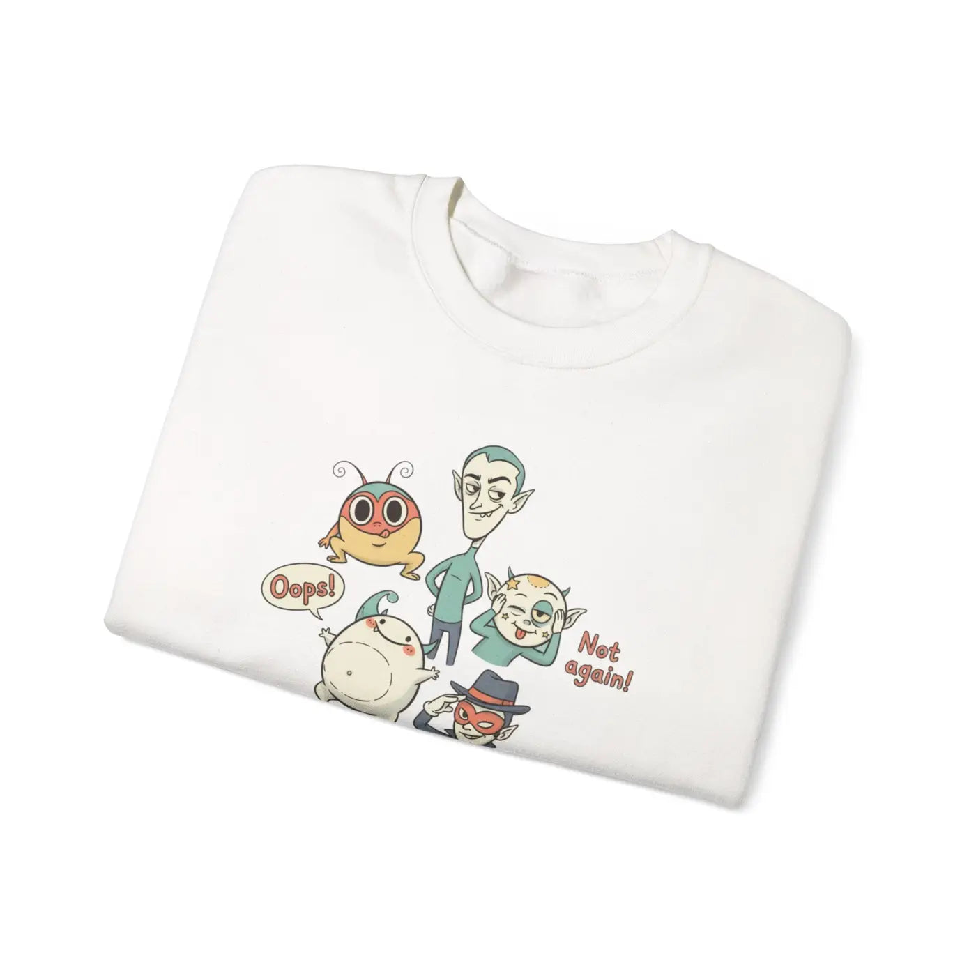 Pastel Doodle Crewneck - Cute Menace Vibes - DipaliZ