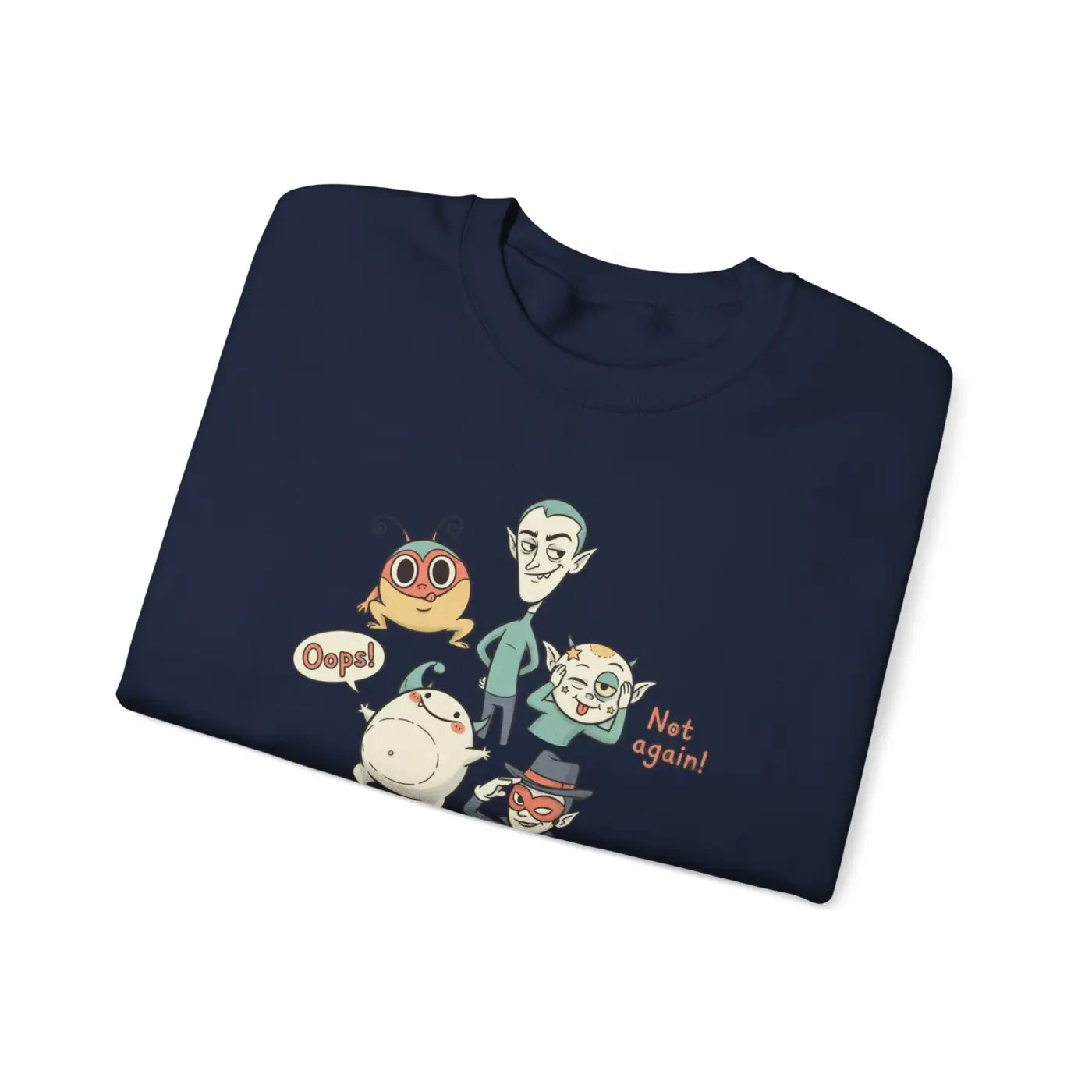 Pastel Doodle Crewneck - Cute Menace Vibes - DipaliZ