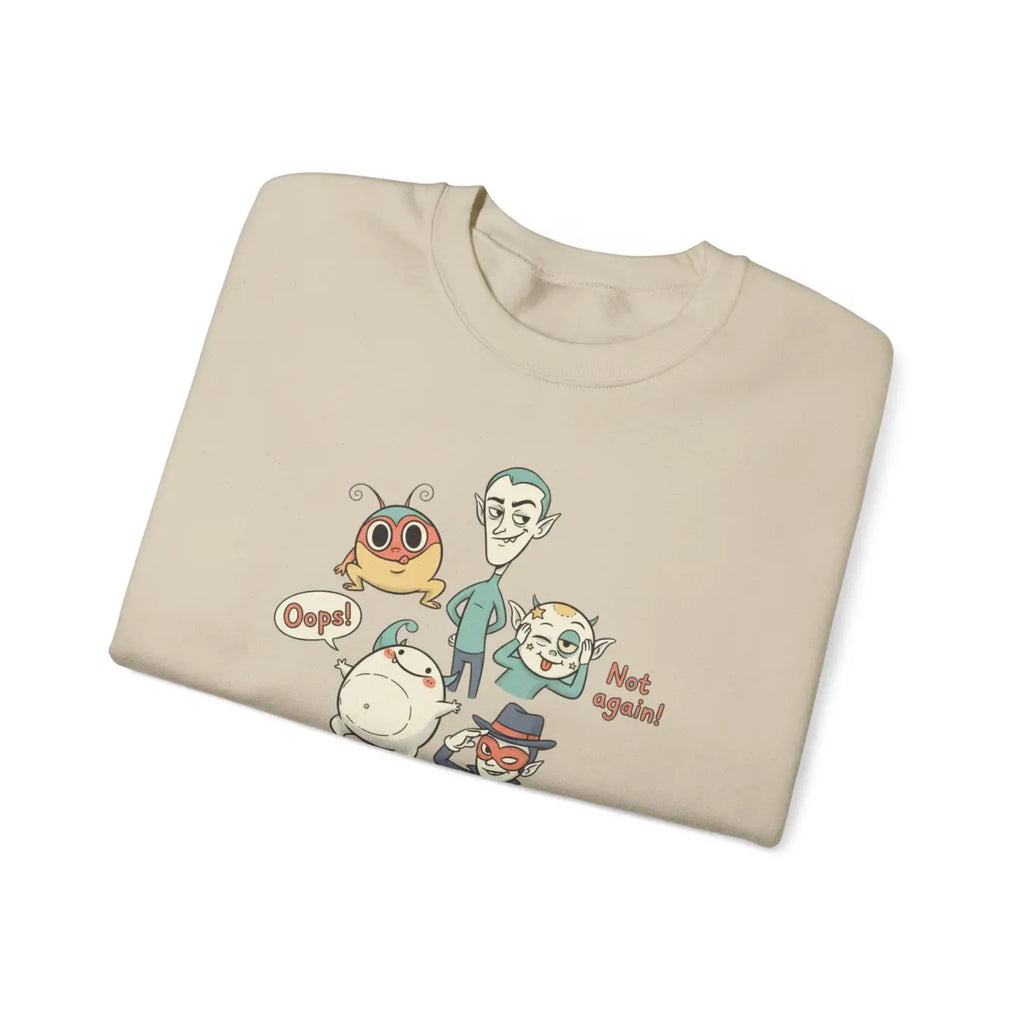 Pastel Doodle Crewneck - Cute Menace Vibes - DipaliZ