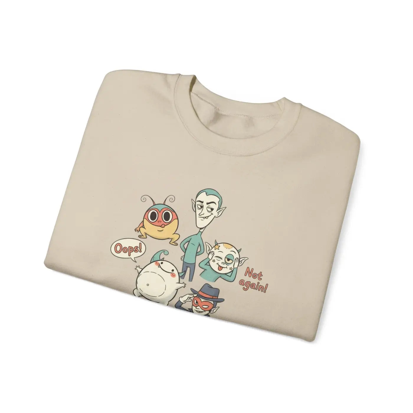 Pastel Doodle Crewneck - Cute Menace Vibes - DipaliZ