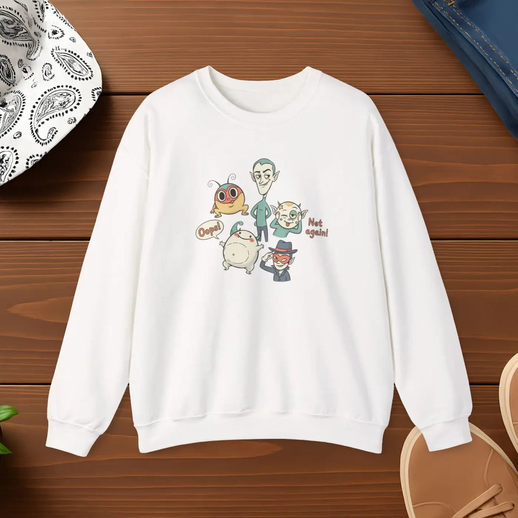 Pastel Doodle Crewneck - Cute Menace Vibes - DipaliZ