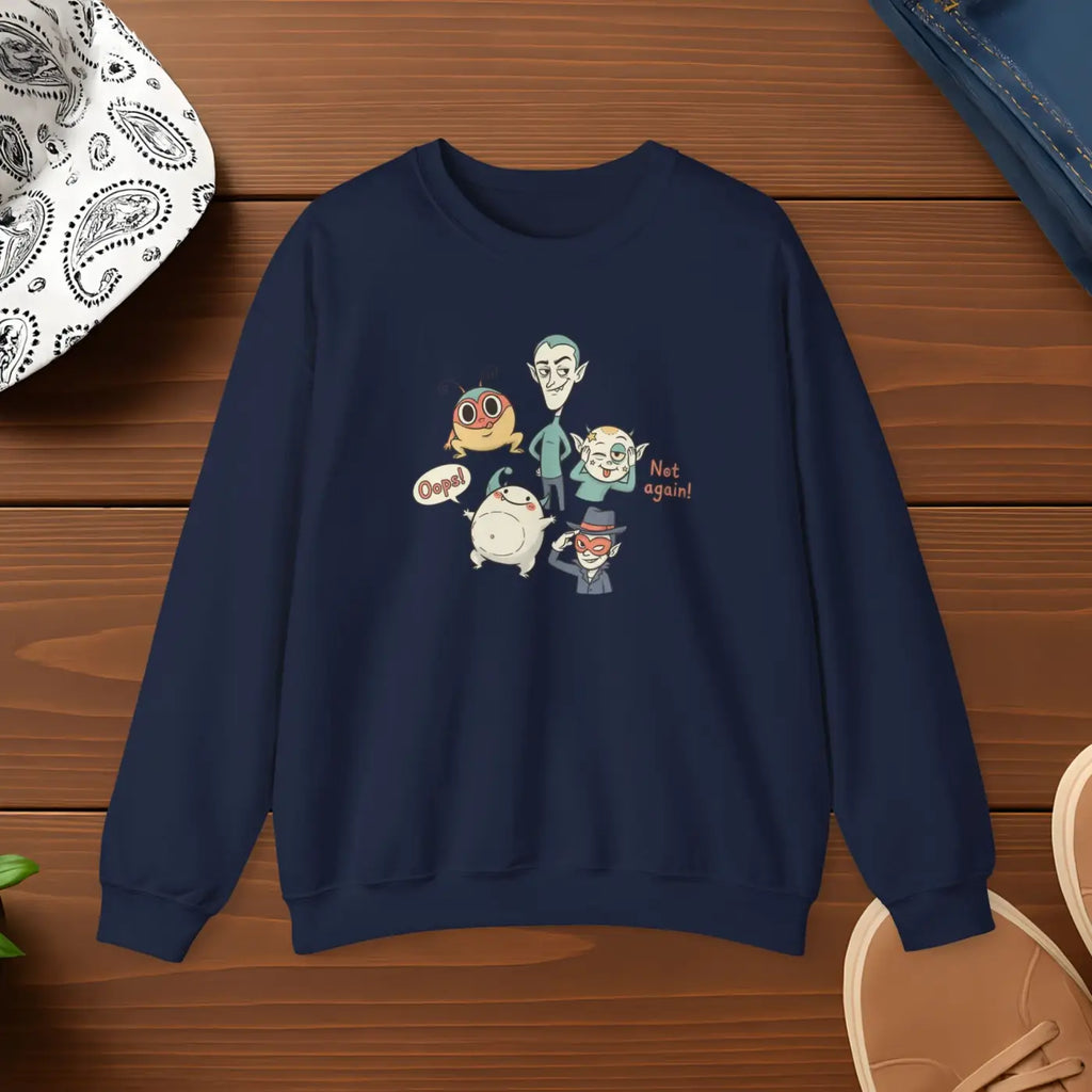 Pastel Doodle Crewneck - Cute Menace Vibes - DipaliZ
