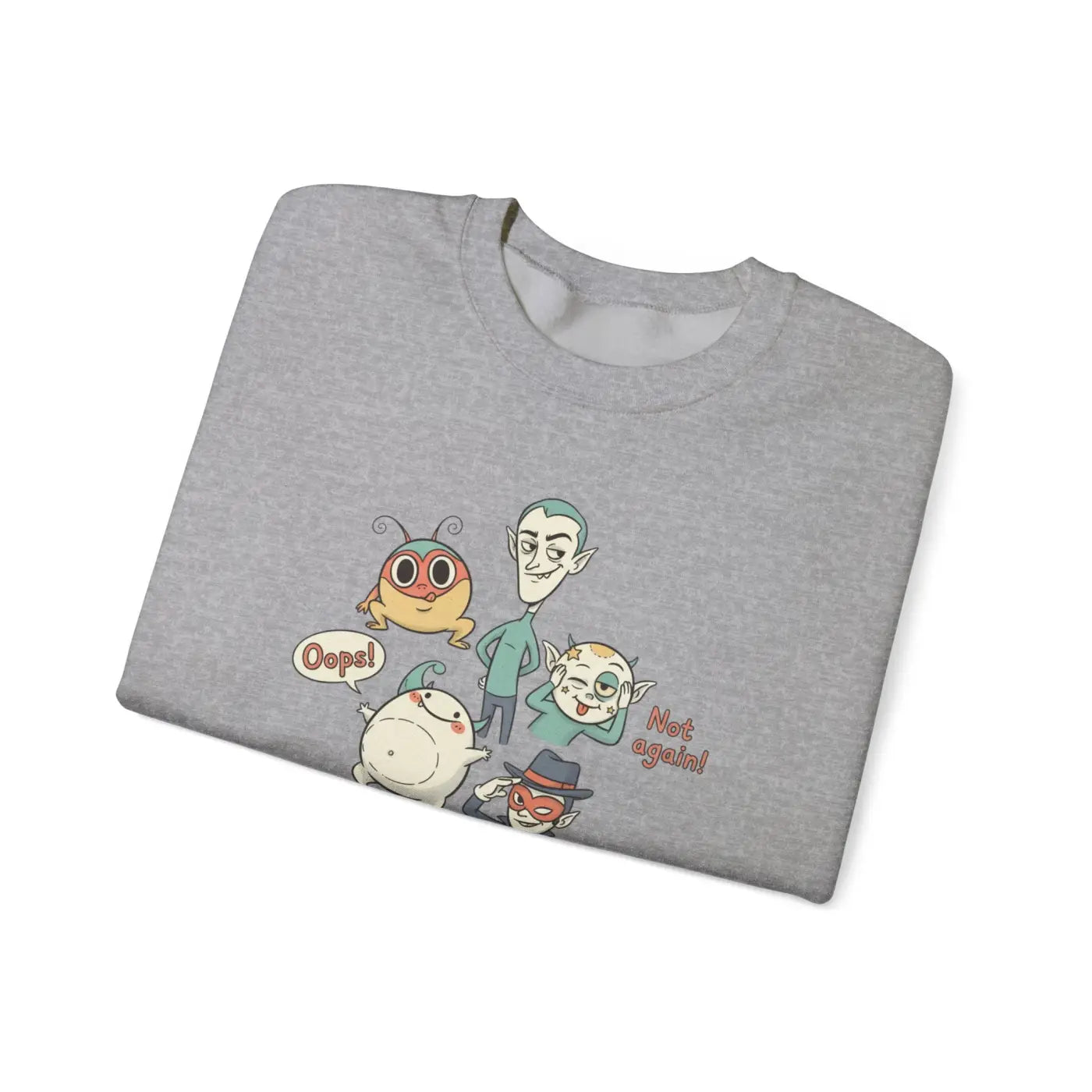 Pastel Doodle Crewneck - Cute Menace Vibes - DipaliZ