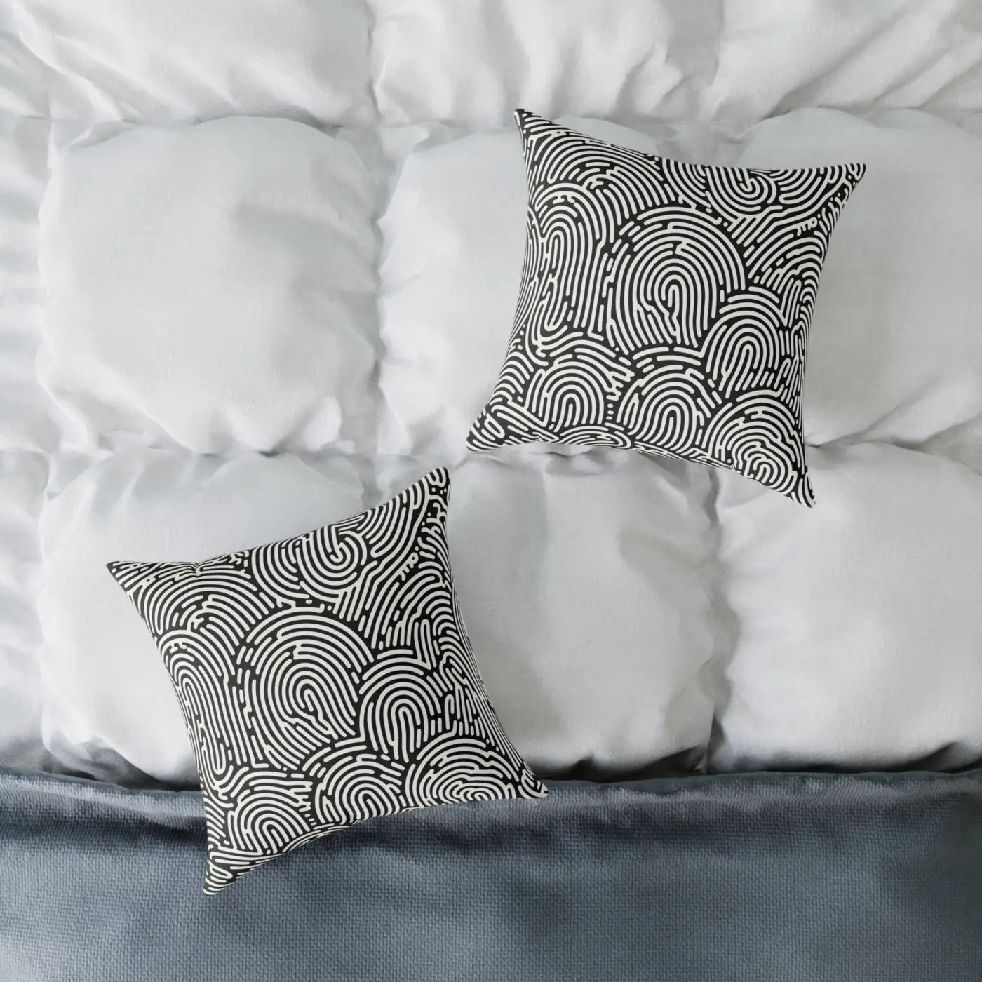 Modern Abstract Pattern Square Pillow - Cozy Accent Piece - DipaliZ