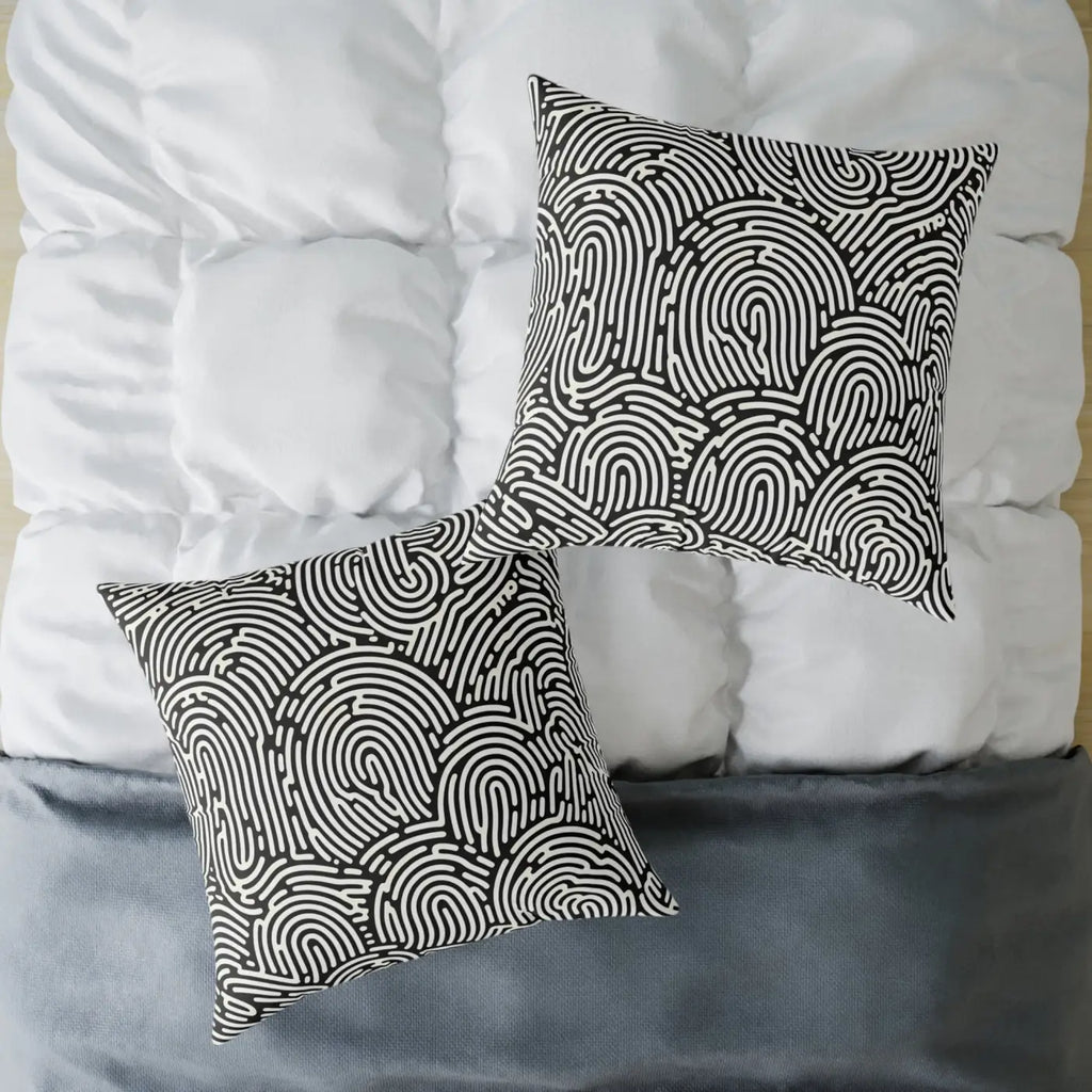 Modern Abstract Pattern Square Pillow - Cozy Accent Piece - DipaliZ