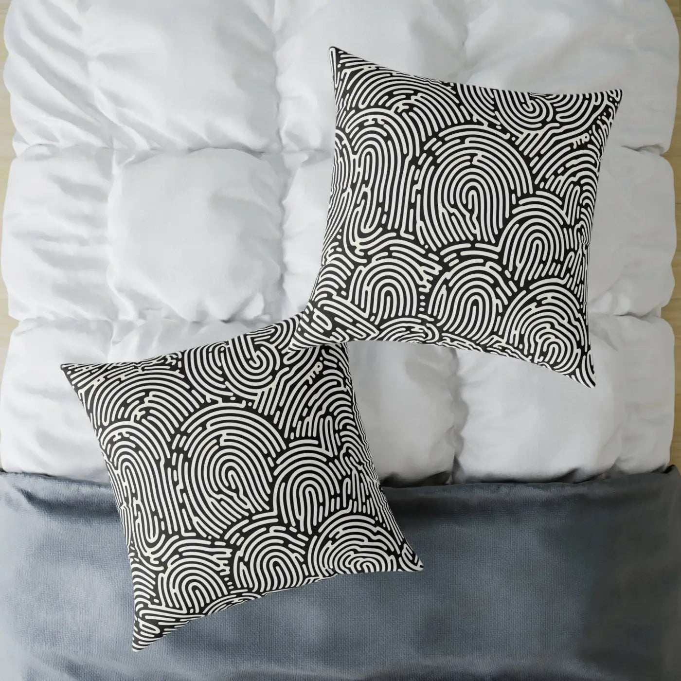 Modern Abstract Pattern Square Pillow - Cozy Accent Piece - DipaliZ