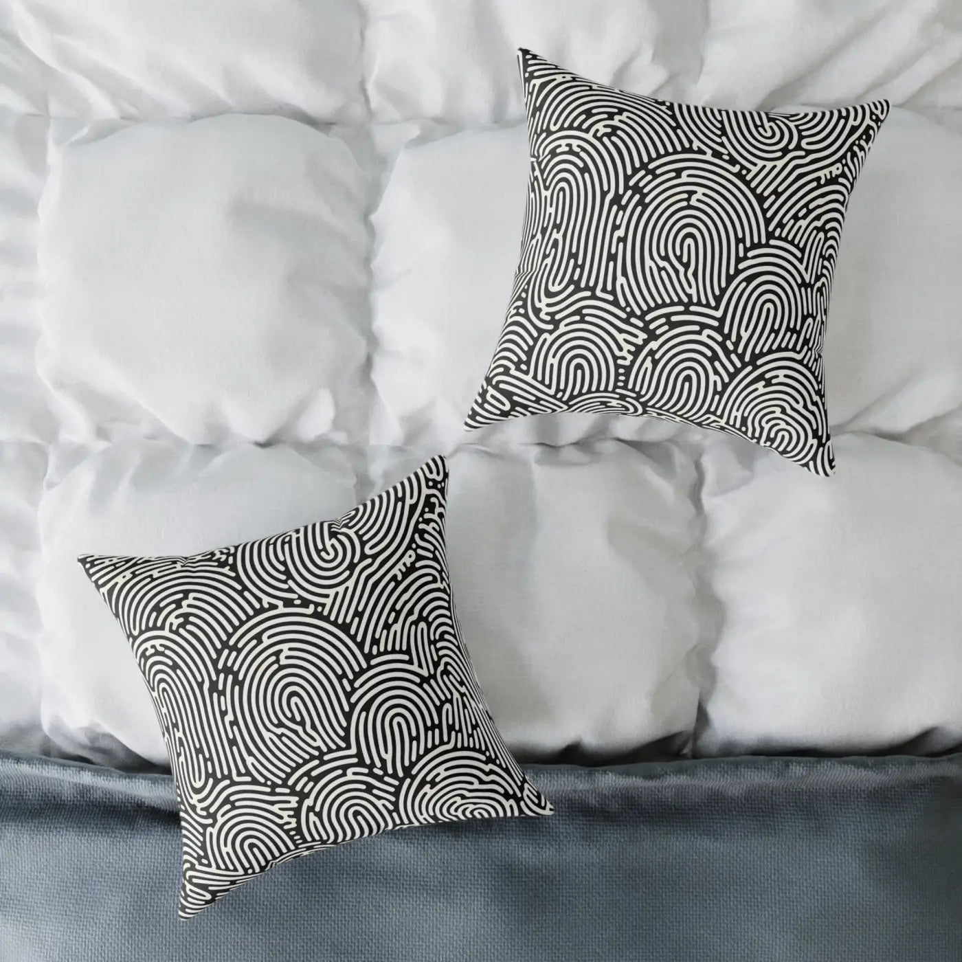 Modern Abstract Pattern Square Pillow - Cozy Accent Piece - DipaliZ