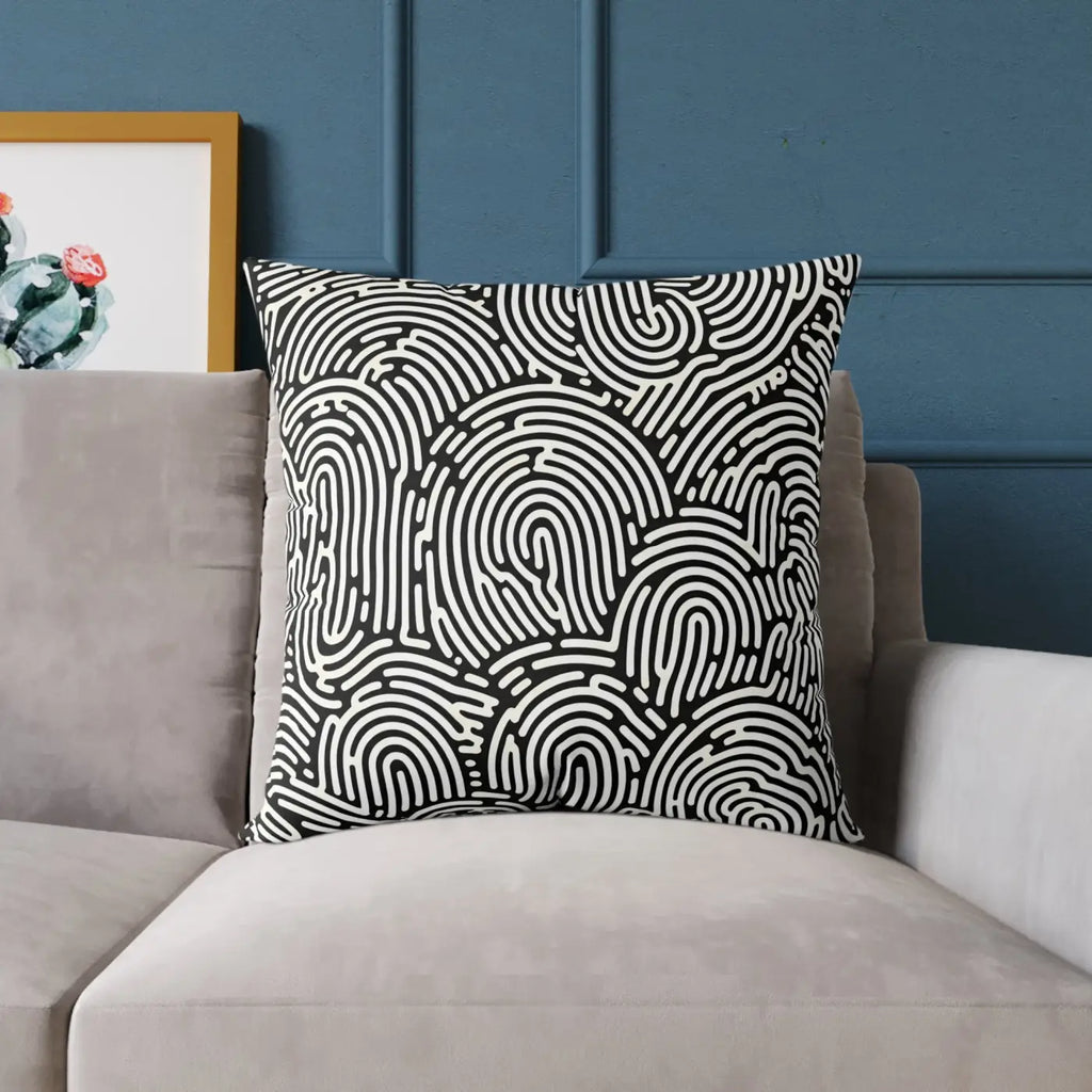 Modern Abstract Pattern Square Pillow - Cozy Accent Piece - DipaliZ