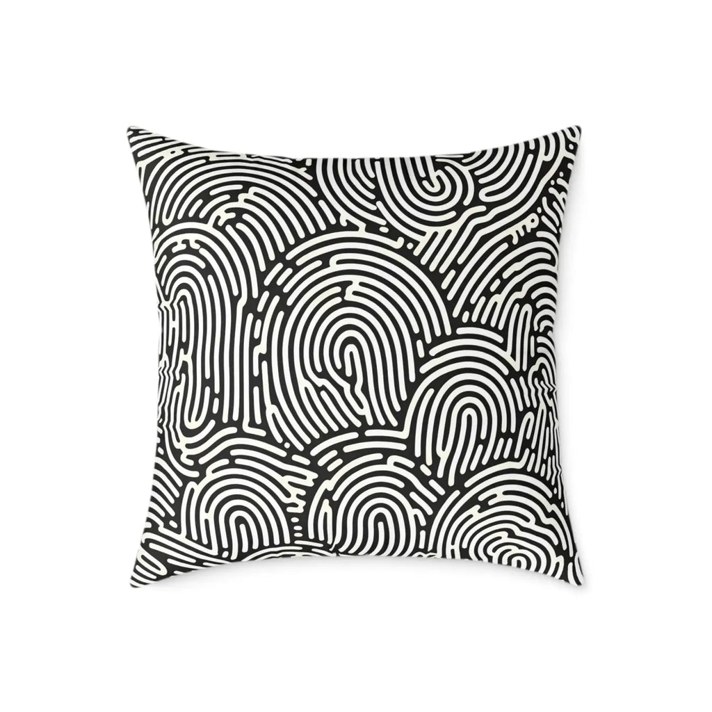Modern Abstract Pattern Square Pillow - Cozy Accent Piece - DipaliZ