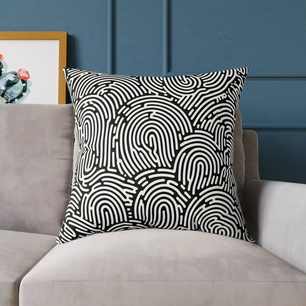 Modern Abstract Pattern Square Pillow - Cozy Accent Piece - DipaliZ