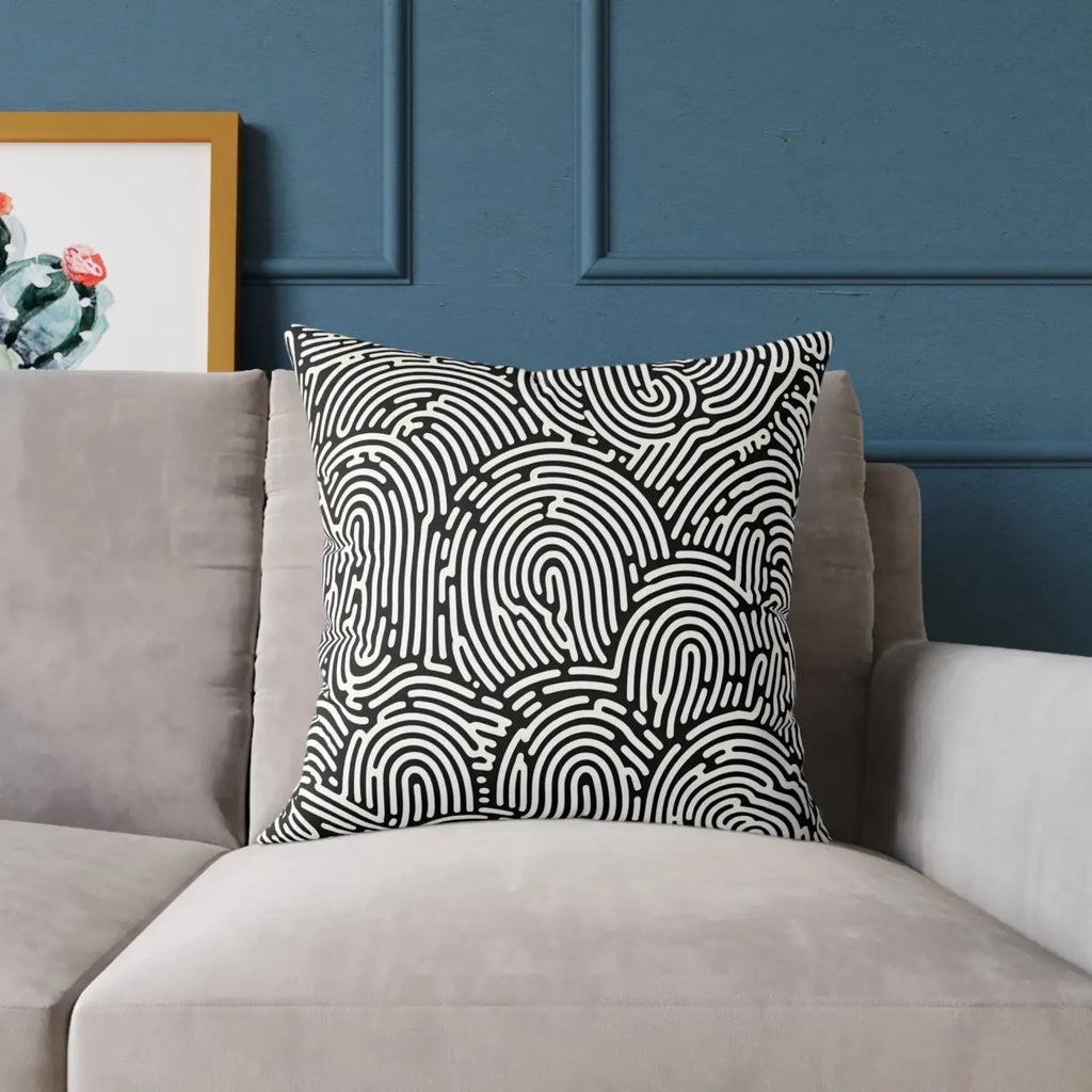 Modern Abstract Pattern Square Pillow - Cozy Accent Piece - DipaliZ