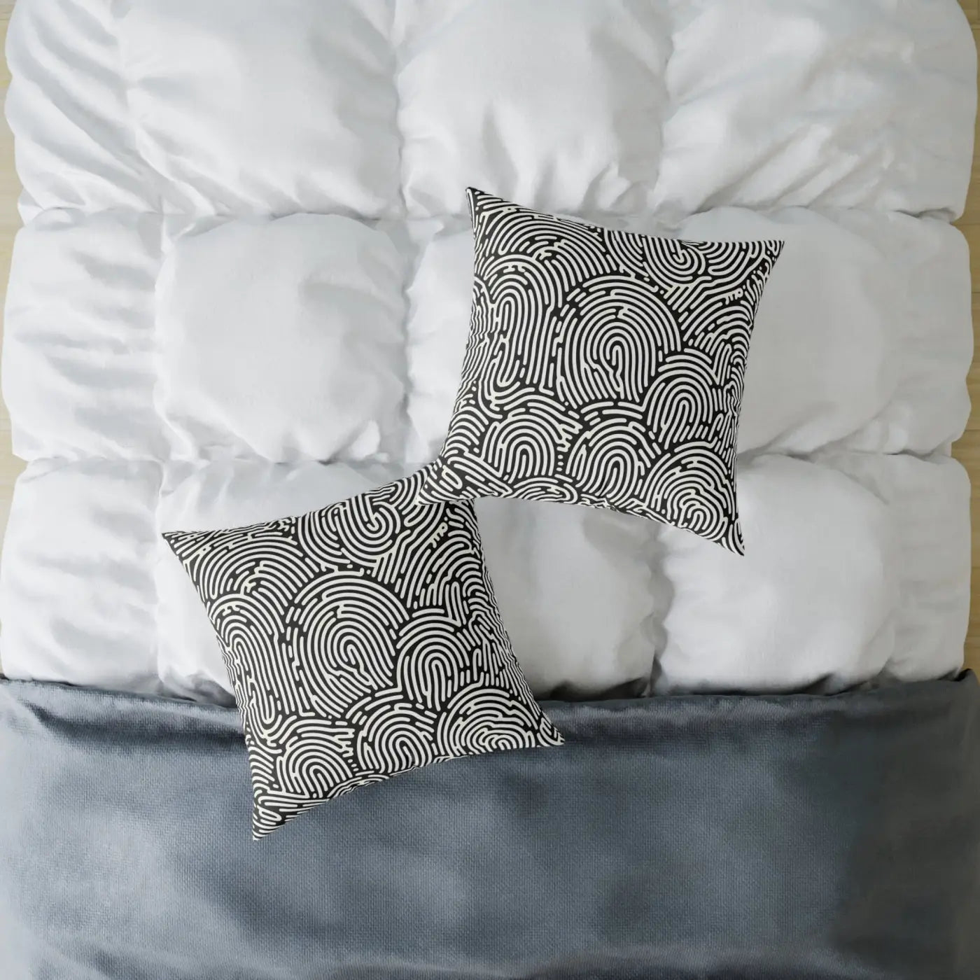 Modern Abstract Pattern Square Pillow - Cozy Accent Piece - DipaliZ