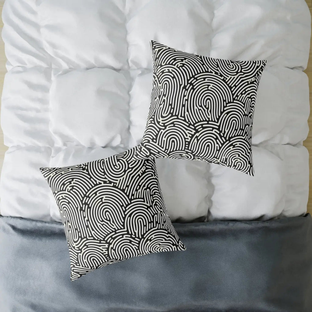 Modern Abstract Pattern Square Pillow - Cozy Accent Piece - DipaliZ