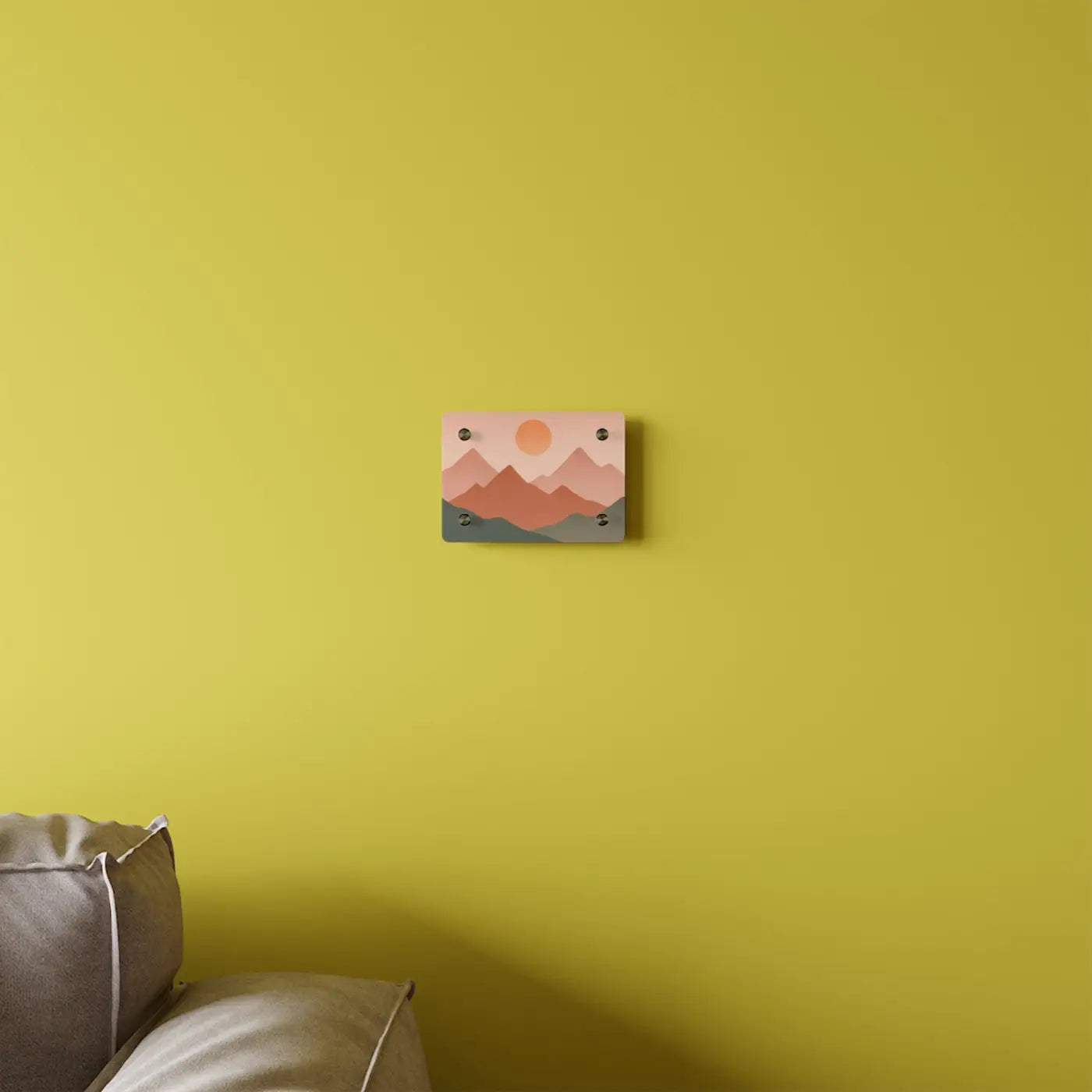 Abstract Sunset Landscape Print - Modern Acrylic Wall Art - DipaliZ