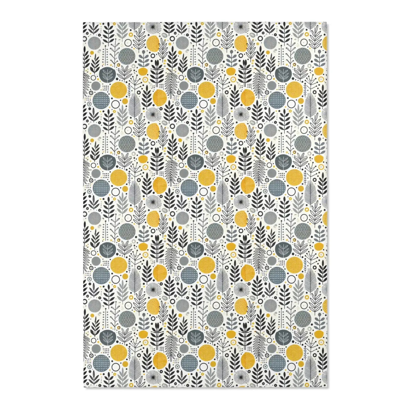 Modern Bohemian Area Rug - Yellow Geometric Patterns - DipaliZ