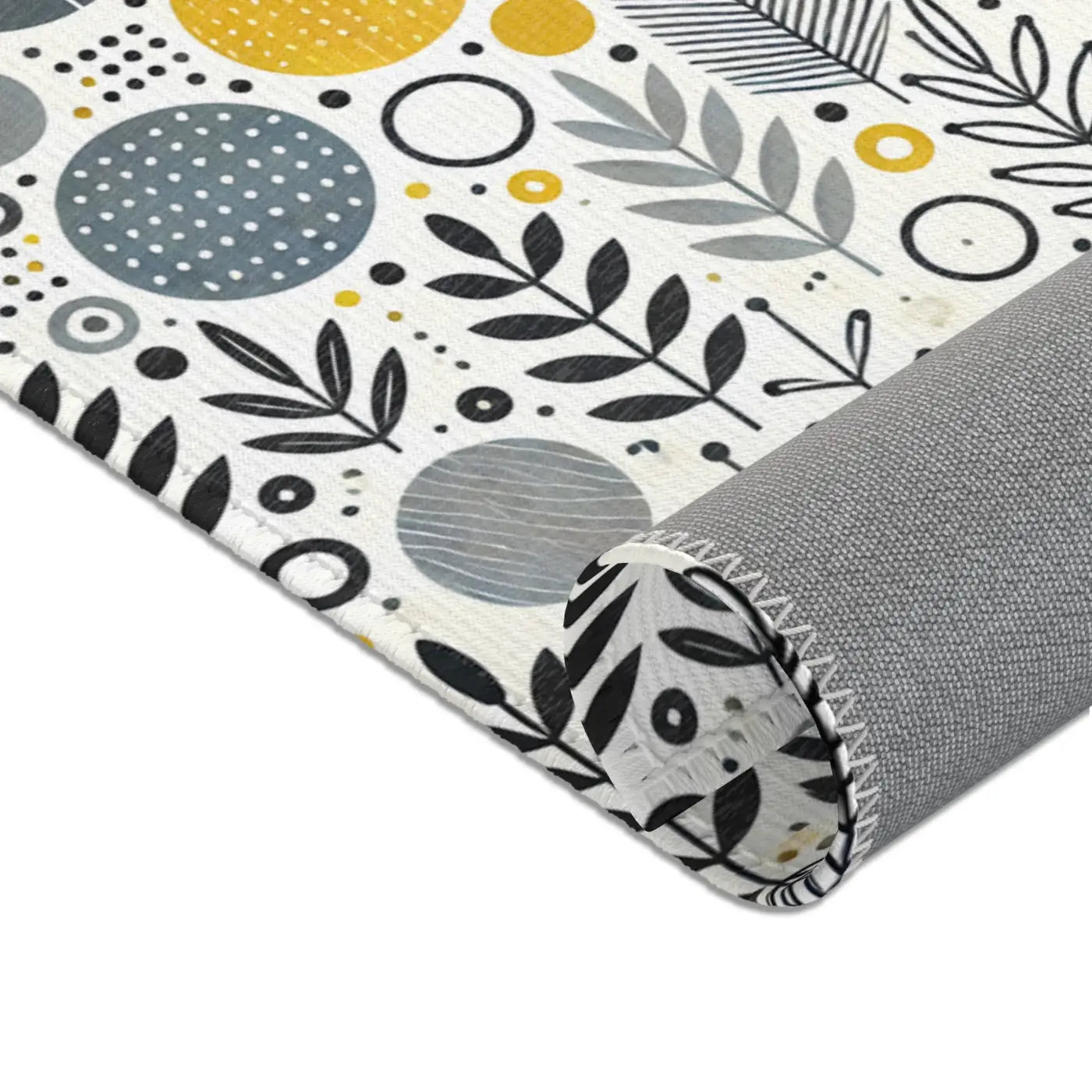 Modern Bohemian Area Rug - Yellow Geometric Patterns - DipaliZ