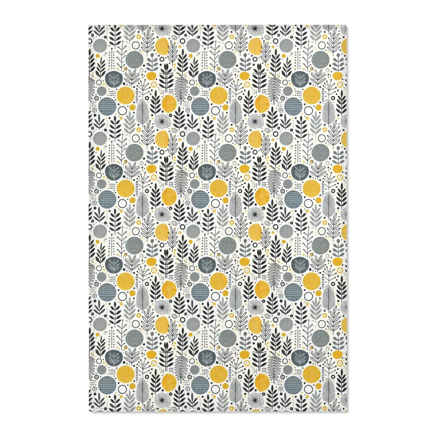Modern Bohemian Area Rug - Yellow Geometric Patterns - DipaliZ