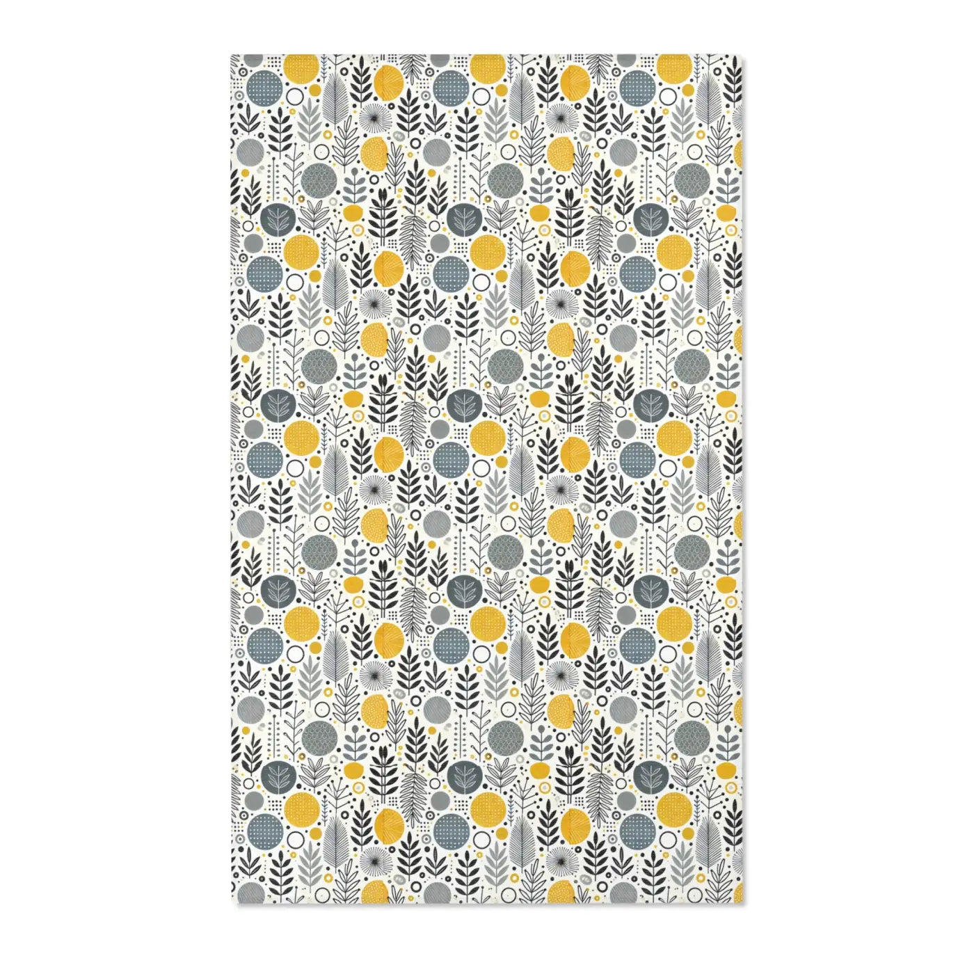 Modern Bohemian Area Rug - Yellow Geometric Patterns - DipaliZ