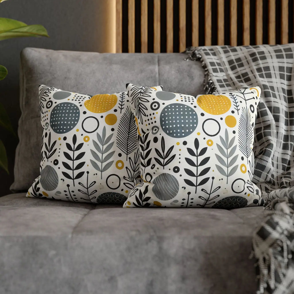 Vibrant Spun Polyester Square Pillowcase - Affordable Comfort - DipaliZ