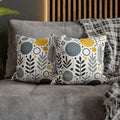 Vibrant Spun Polyester Square Pillowcase - Affordable Comfort - DipaliZ