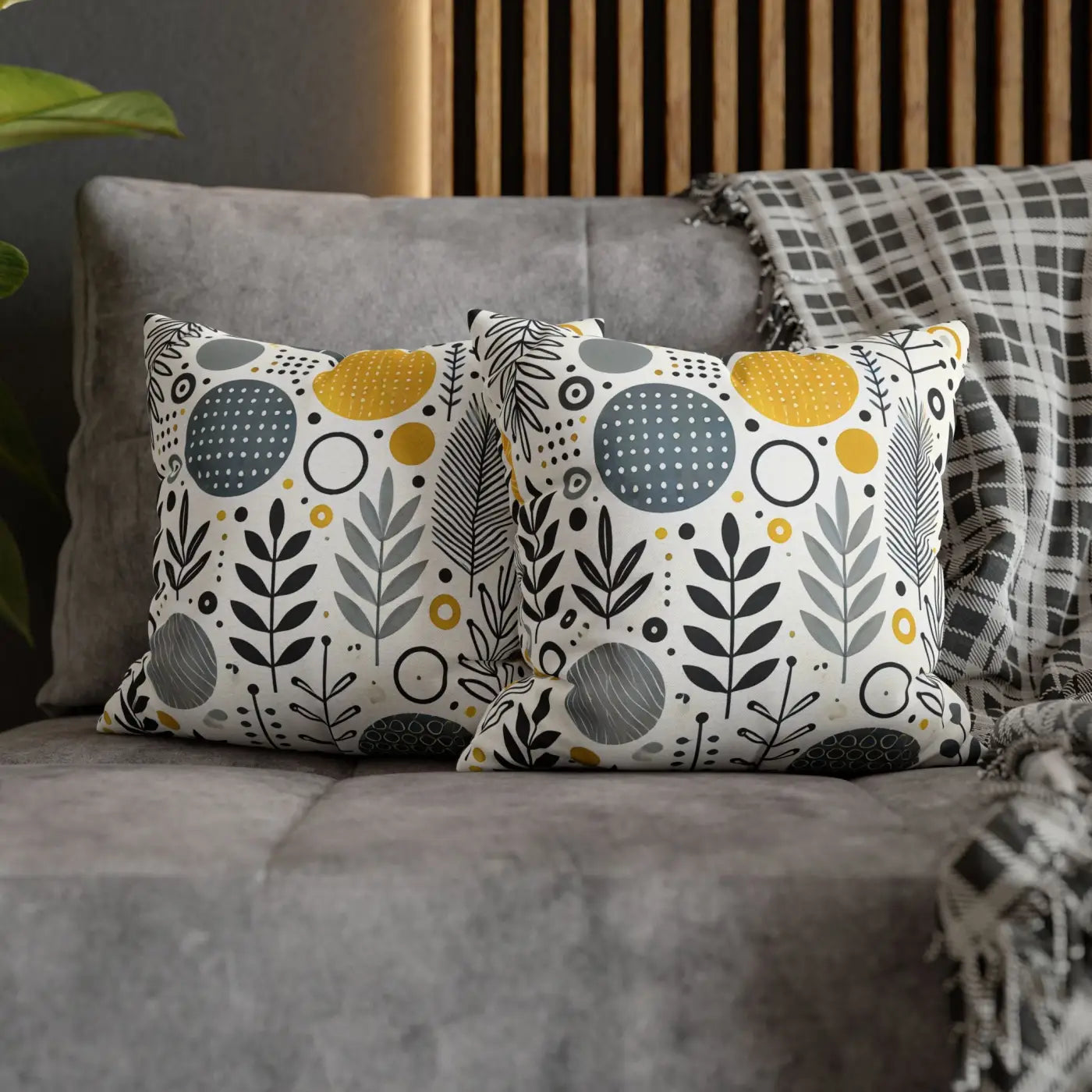 Vibrant Spun Polyester Square Pillowcase - Affordable Comfort - DipaliZ