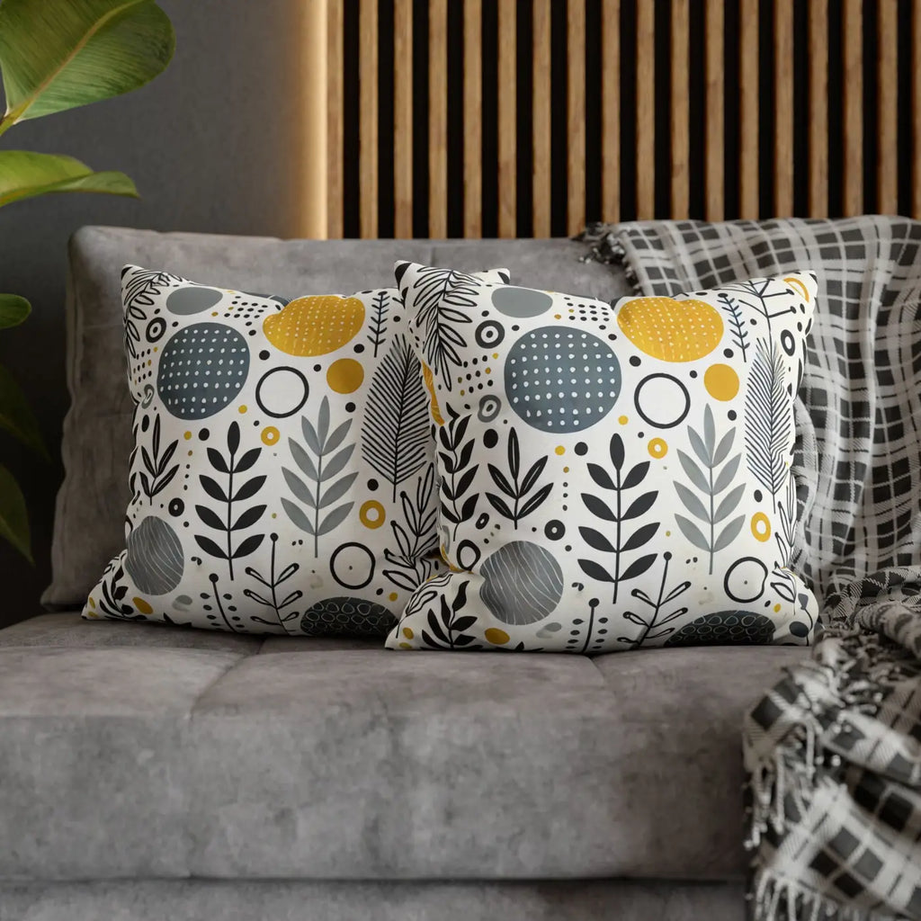 Vibrant Spun Polyester Square Pillowcase - Affordable Comfort - DipaliZ