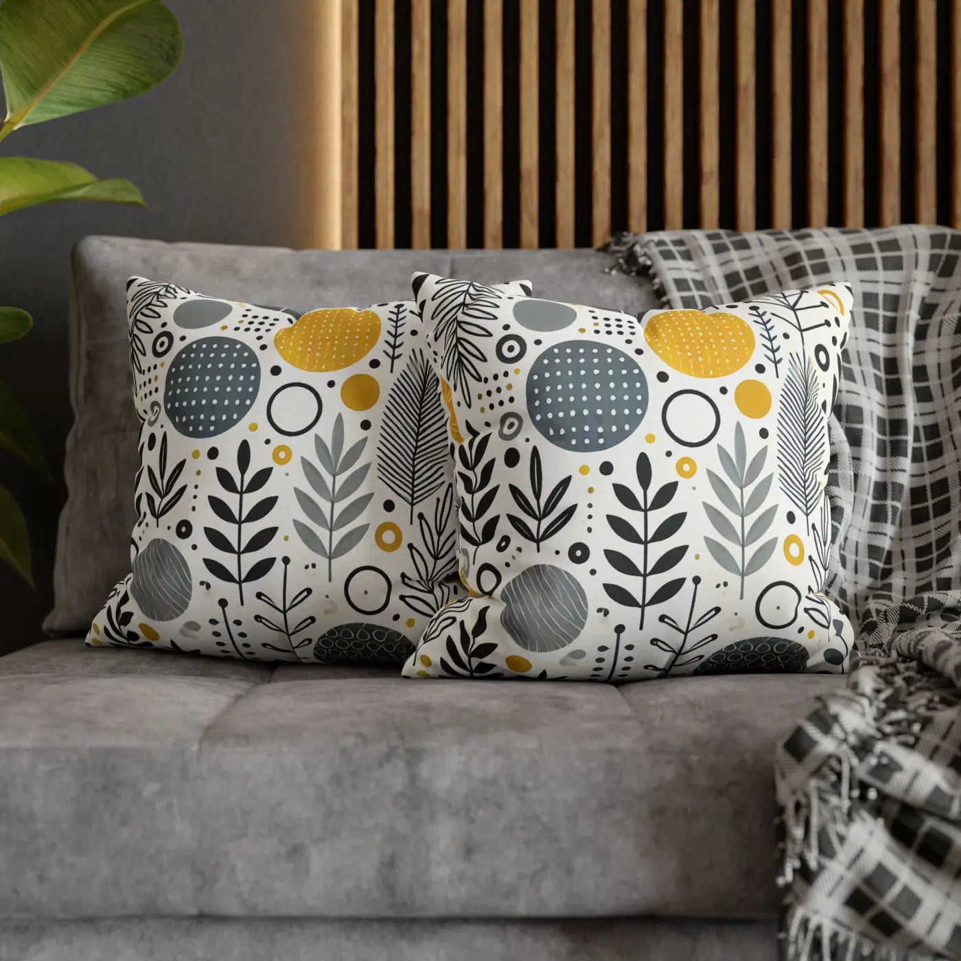 Vibrant Spun Polyester Square Pillowcase - Affordable Comfort - DipaliZ