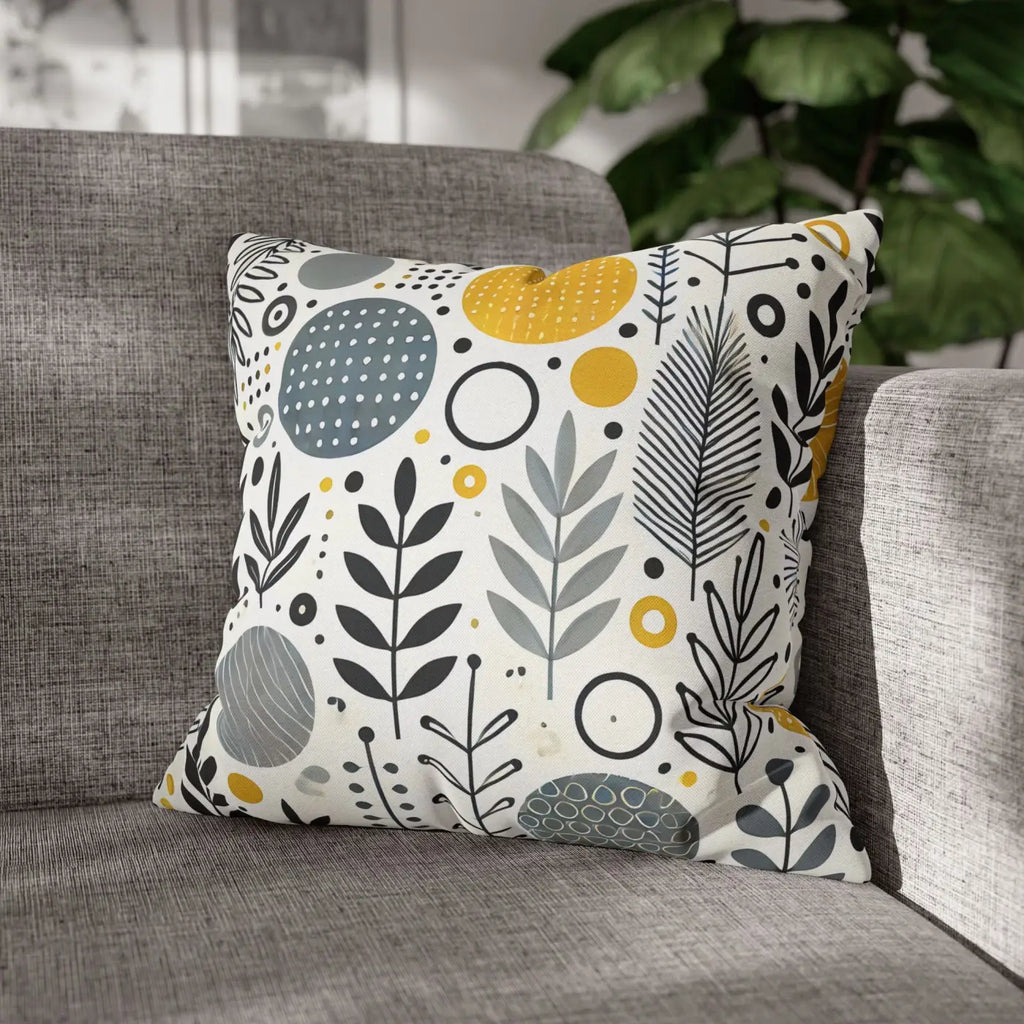 Vibrant Spun Polyester Square Pillowcase - Affordable Comfort - DipaliZ