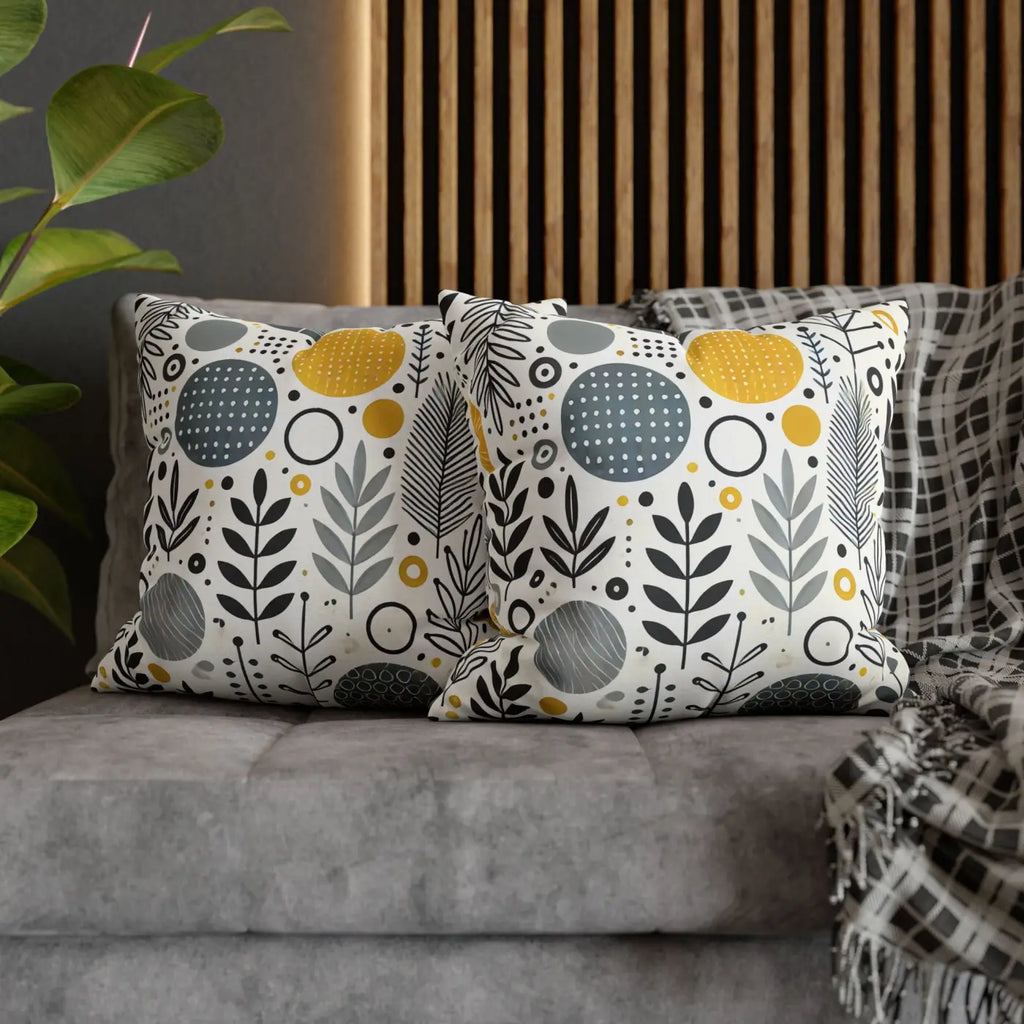 Vibrant Spun Polyester Square Pillowcase - Affordable Comfort - DipaliZ