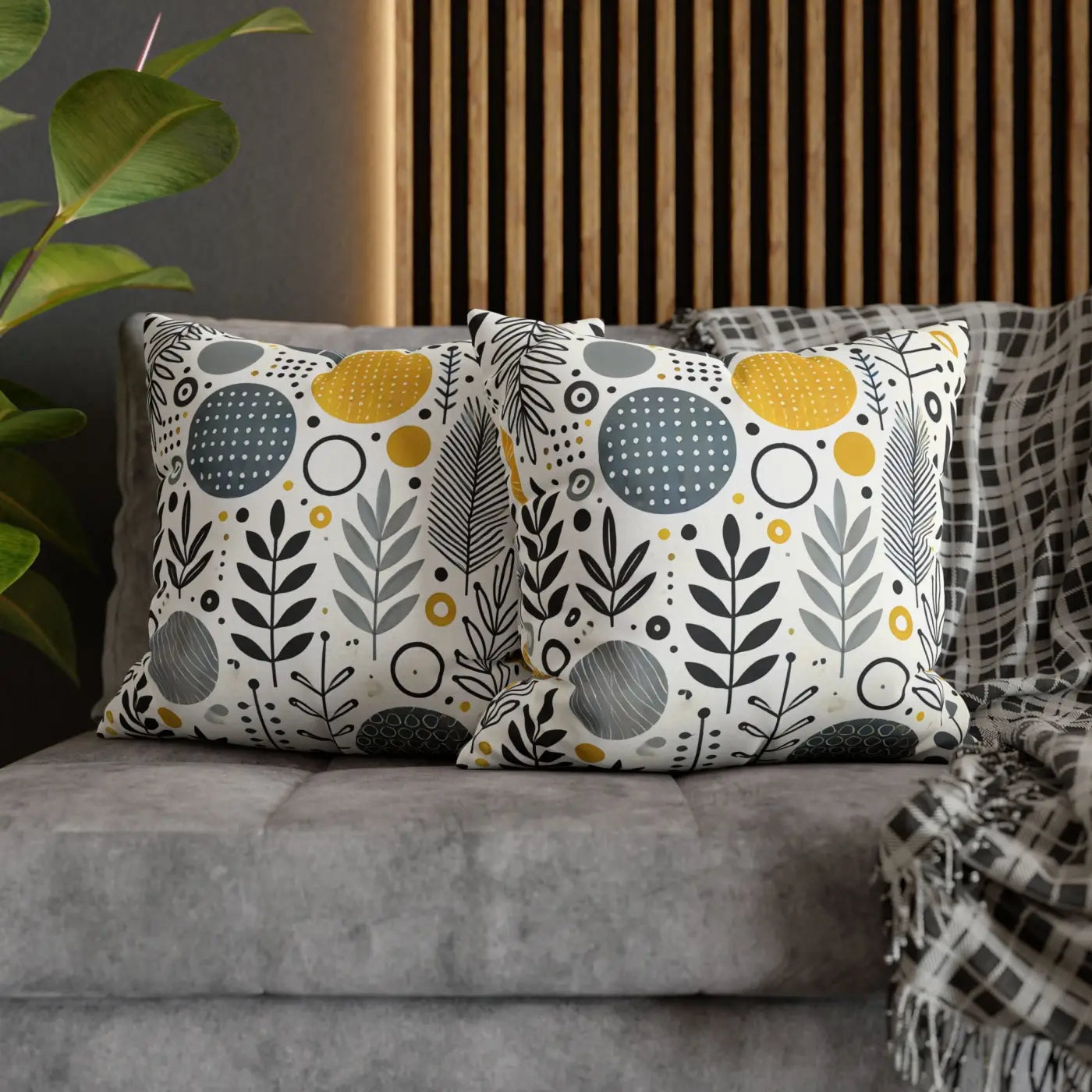 Vibrant Spun Polyester Square Pillowcase - Affordable Comfort - DipaliZ