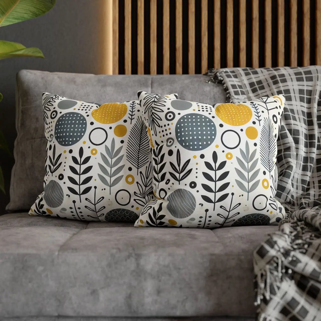 Vibrant Spun Polyester Square Pillowcase - Affordable Comfort - DipaliZ