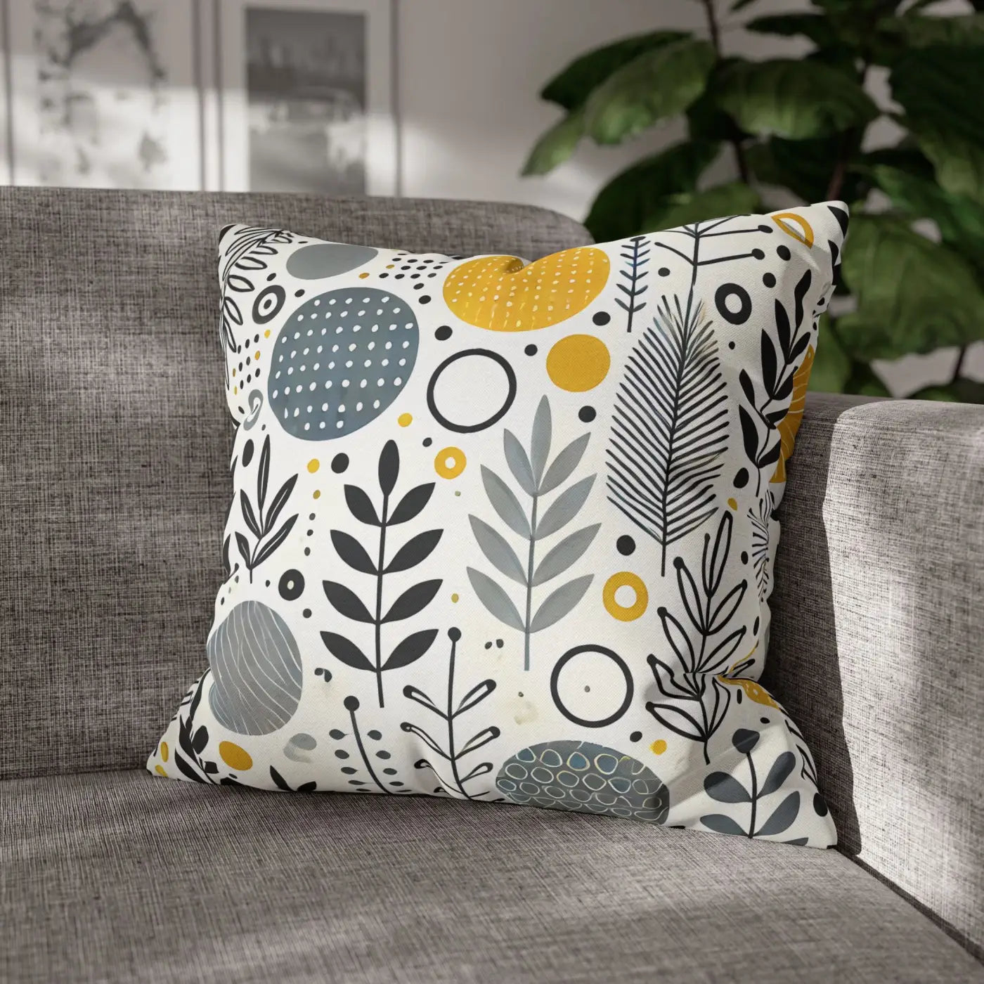 Vibrant Spun Polyester Square Pillowcase - Affordable Comfort - DipaliZ