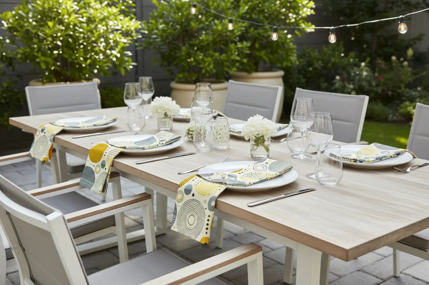 Modern Circle Design Napkins, Vibrant Table Decor, Perfect for Parties, Birthdays, Dining, Wedding Events
