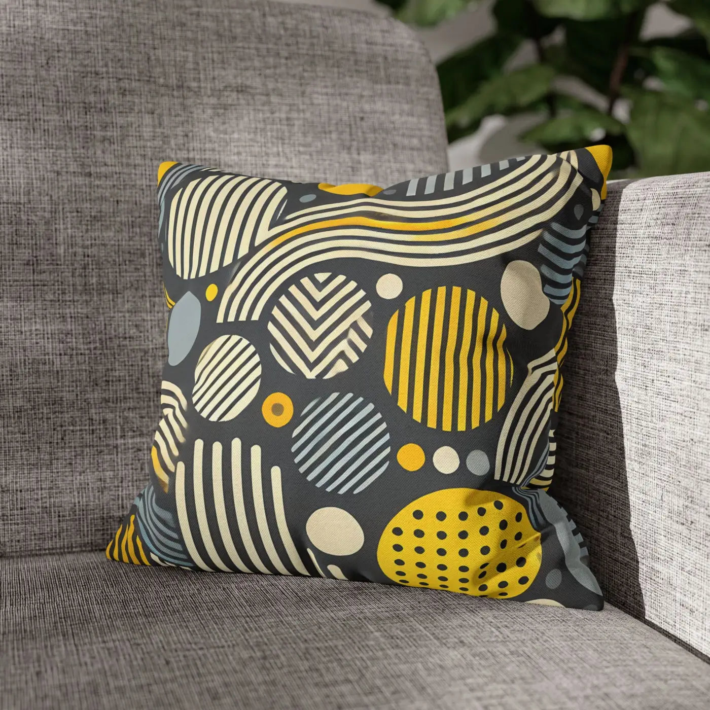 Modern Geometric Pillowcase - Spun Polyester Home Decor - DipaliZ