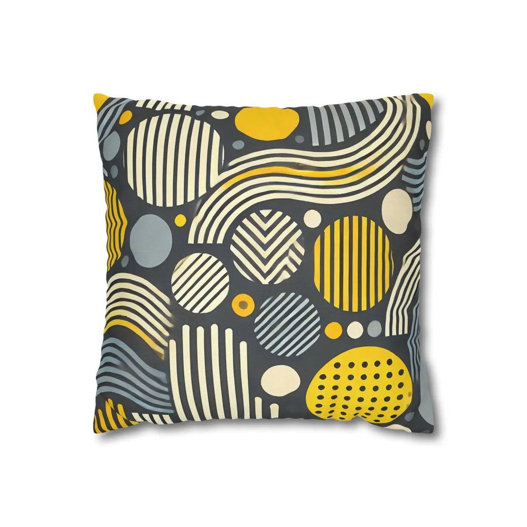 Modern Geometric Pillowcase - Spun Polyester Home Decor - DipaliZ