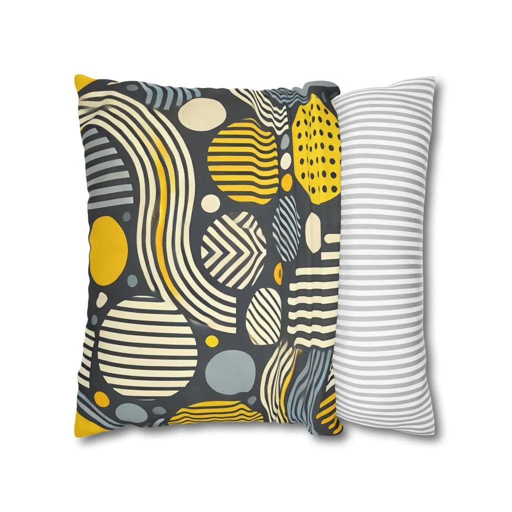 Modern Geometric Pillowcase - Spun Polyester Home Decor - DipaliZ