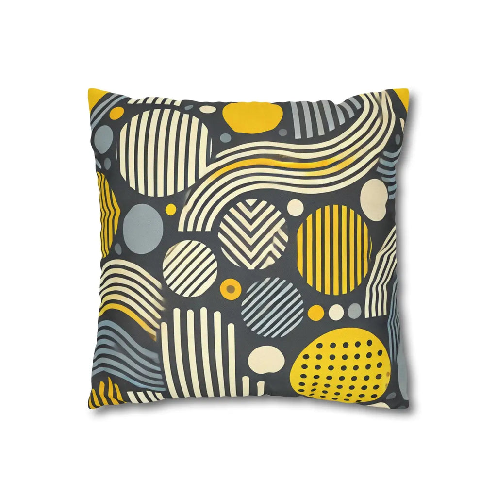 Modern Geometric Pillowcase - Spun Polyester Home Decor - DipaliZ