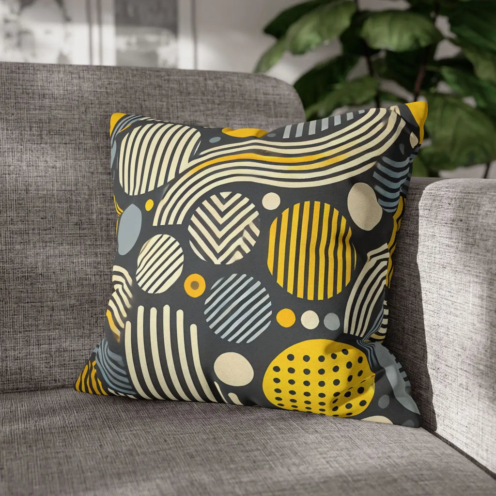 Modern Geometric Pillowcase - Spun Polyester Home Decor - DipaliZ