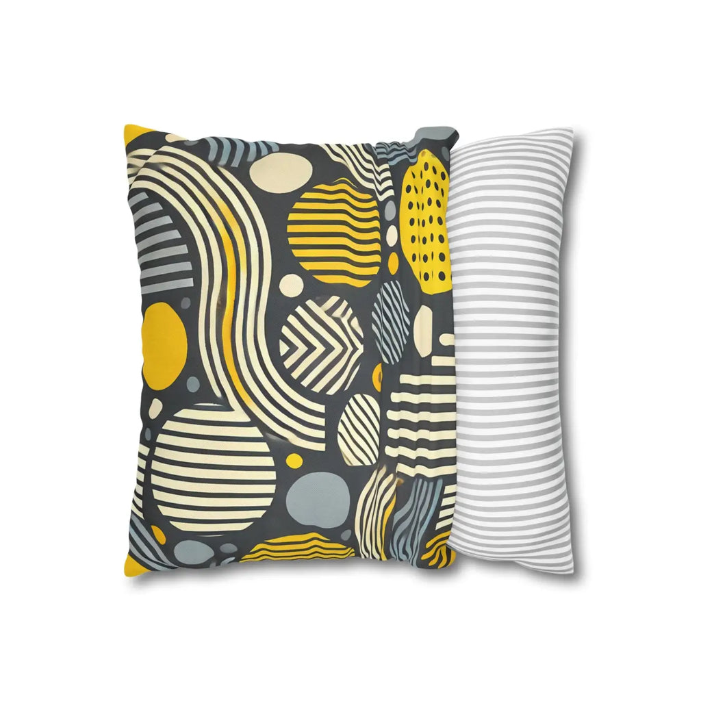 Modern Geometric Pillowcase - Spun Polyester Home Decor - DipaliZ