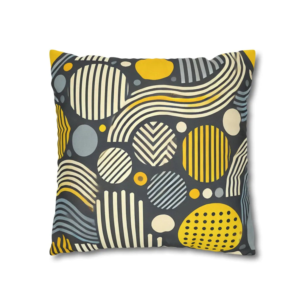 Modern Geometric Pillowcase - Spun Polyester Home Decor - DipaliZ