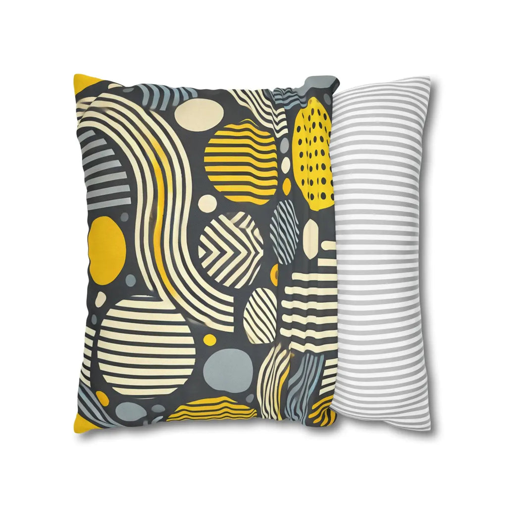 Modern Geometric Pillowcase - Spun Polyester Home Decor - DipaliZ