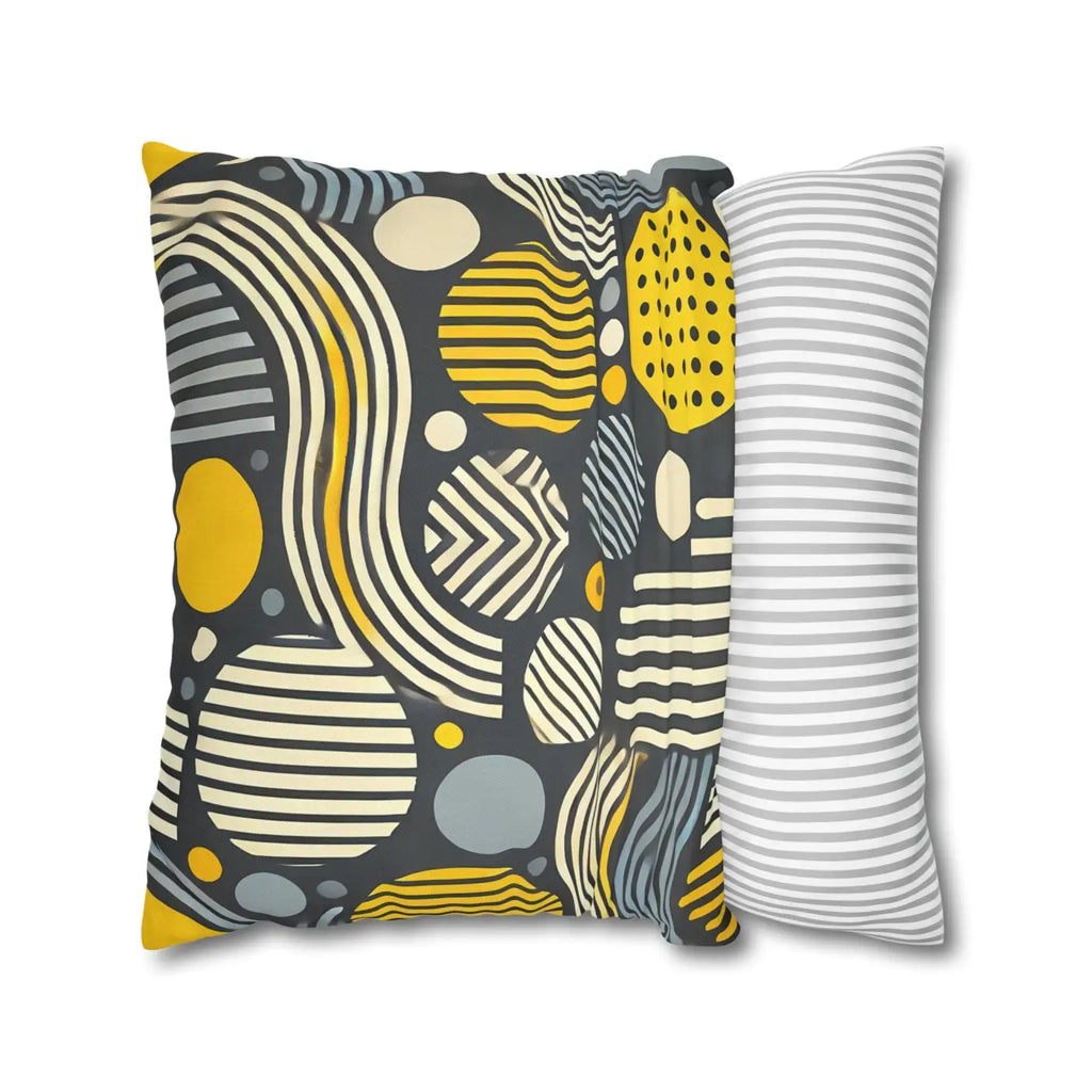 Modern Geometric Pillowcase - Spun Polyester Home Decor - DipaliZ