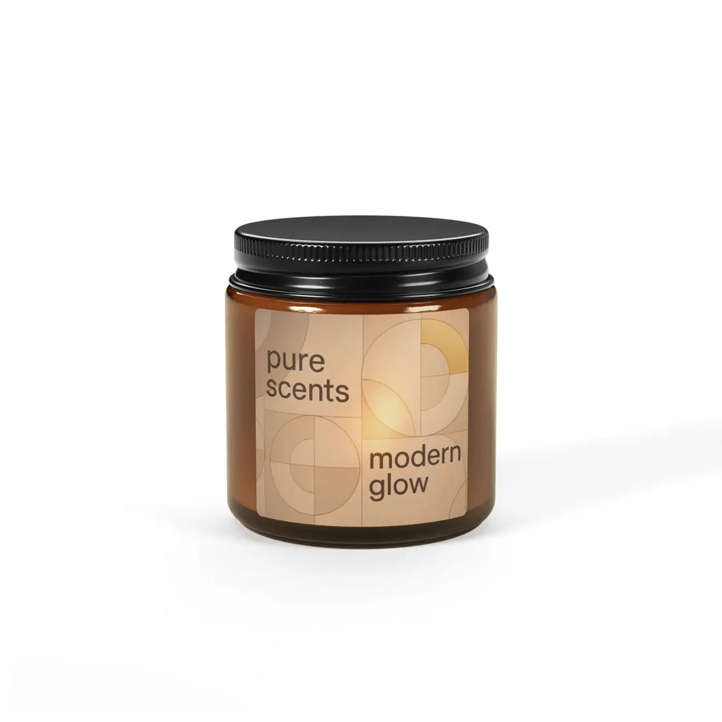 Scented Soy Candle - Cozy Amber Glow Vibes - DipaliZ