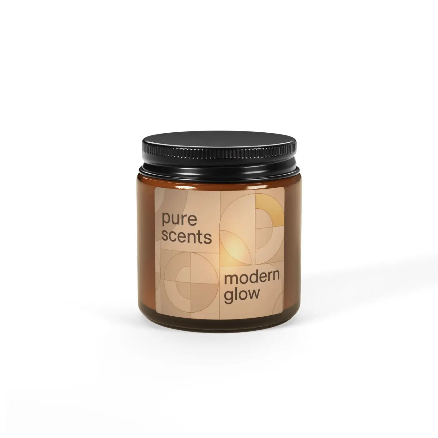 Scented Soy Candle - Cozy Amber Glow Vibes - DipaliZ